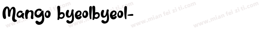 Mango byeolbyeol字体转换